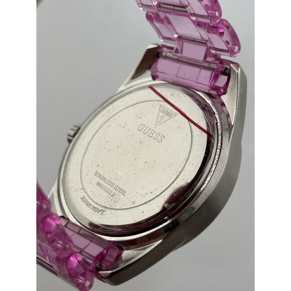 GUESS Women's Watch W85092L2 Pink Plastic Dial Quartz 35mm Water Resistant - Picture 5 of 5